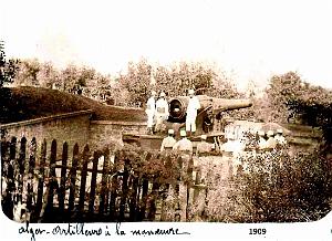 Alger - Artilleurs en Manoeuvre - 1909